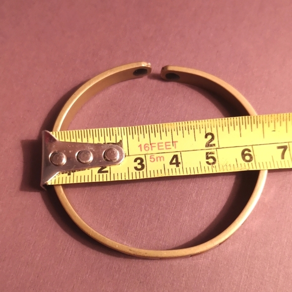 Vintage pure copper magnetic cuff bracelet - Picture 4 of 4